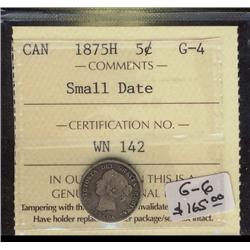 1875H 5¢ SD ICCS G4