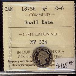 1875H 5¢ SD ICCS G6