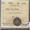 Image 1 : 1884   5¢ Near 4 ICCS G6 Mark