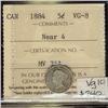 Image 1 : 1884  5¢ Near 4  ICCS VG8