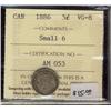 Image 1 : 1886  5¢ Small 6  ICCS VG8