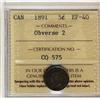 Image 1 : 1891 5c Obv 2 ICCS EF-40