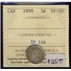 Image 1 : 1899  5¢ ICCS VF20