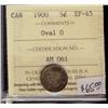 Image 1 : 1900  5¢ Oval  ICCS EF45