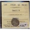 Image 1 : 1902H  5¢ Small H  ICCS MS63