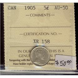 1905   5¢ ICCS AU50