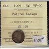 Image 1 : 1909  5¢ Ptd Lvs  ICCS VF30