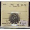 Image 1 : 1924   5¢ ICCS AU58