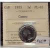 Image 1 : 1955  5¢ ICCS PL65 Cameo
