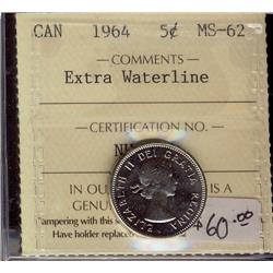 1964  5¢ EWL ICCS MS62