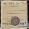 Image 1 : 1875H  10¢ ICCS VG10