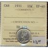 Image 1 : 1931 10¢ ICCS EF40