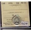 Image 1 : 1956  10¢  ICCS MS64