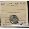 Image 1 : 1958 10¢ ICCS MS65