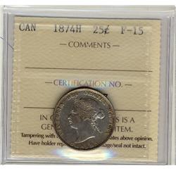 1874H 25¢ ICCS F-15