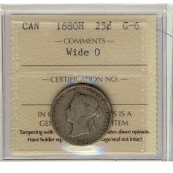 1880H 25¢ Wide ICCS G-6