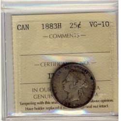 1883H 25¢ ICCS VG-10