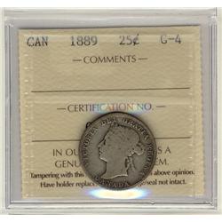 1889 25c ICCS G-4 (G-6)