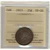 Image 1 : 1913 25¢ ICCS VF-20