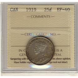 1919 25¢ ICCS EF-40
