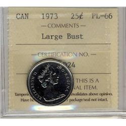 1973 25¢ Large Bust PL66
