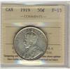 Image 1 : 1919 50¢ ICCS F-15