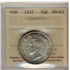 Image 1 : 1937 50¢  ICCS MS-63