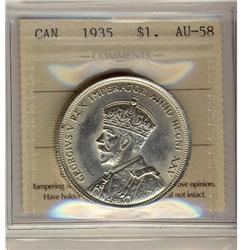 1935 $1 ICCS AU-58