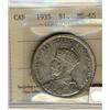 Image 1 : 1935 $1 ICCS MS65.  PQ example with spectacular eye appeal.