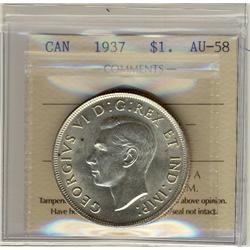 1937 $1 ICCS AU-58