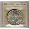 Image 1 : 1937 $1 ICCS MS-60