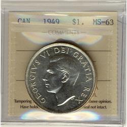 1949 $1 ICCS MS-63