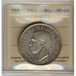 1949 $1 ICCS MS-65,