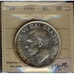 1950 $1 ICCS MS63