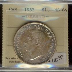 1952 $1 ICCS MS64