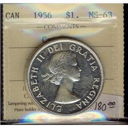 1956 $1 ICCS MS63 Cameo