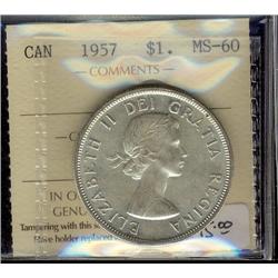 1957 $1 ICCS MS60