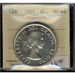 1957 $1 ICCS MS62