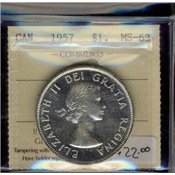 1957 $1 ICCS MS64