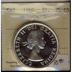 1960 $1 ICCS PL65 Cameo