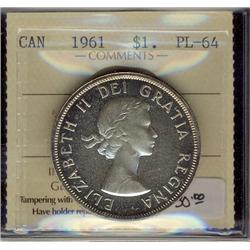 1961 $1 ICCS PL64 Cameo