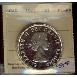 1961 $1 ICCS PL65 Cameo