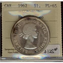 1962 $1 ICCS PL65 Heavy Cameo