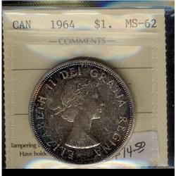 1964 $1 ICCS MS62