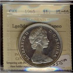 1965 $1 LgeBds Ptd 5 ICCS PL66 Cameo