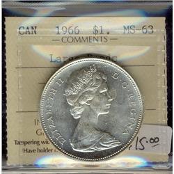 1966 $1 LgeBds ICCS MS63