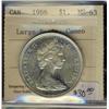 Image 1 : 1966 $1 LgeBds ICCS MS63 Cameo