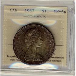 1967 $1 ICCS MS-64