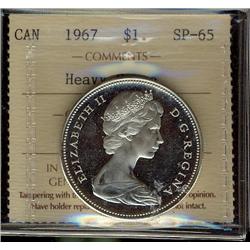 1967 $1 ICCS SP65 Heavy Cameo