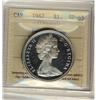 Image 1 : 1967 $1 ICCS SP-65 Heavy Cameo